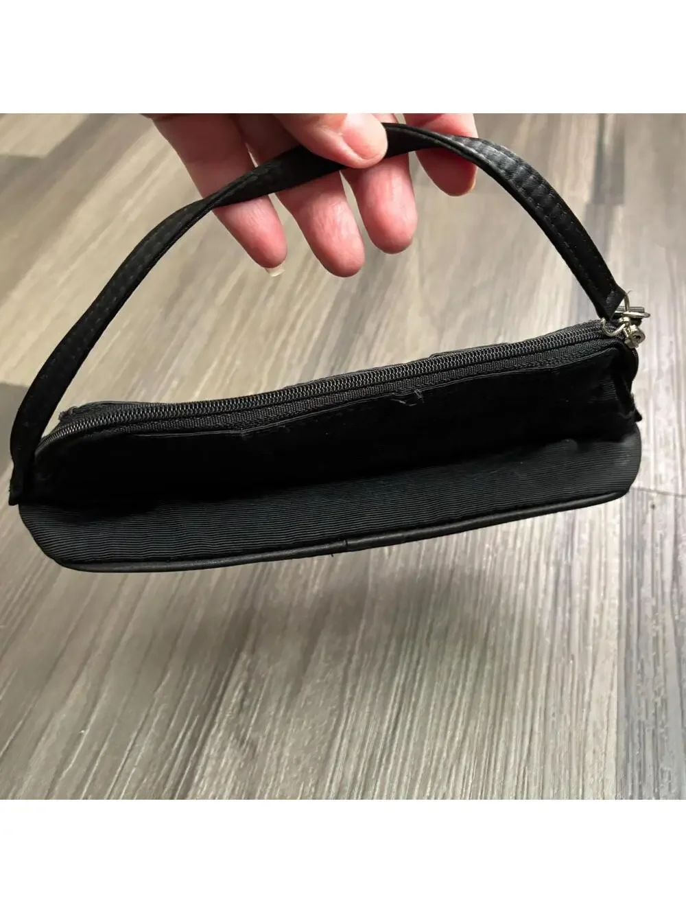 Vintage DIOR Beauty Makeup Vanity Black Pouch Bag